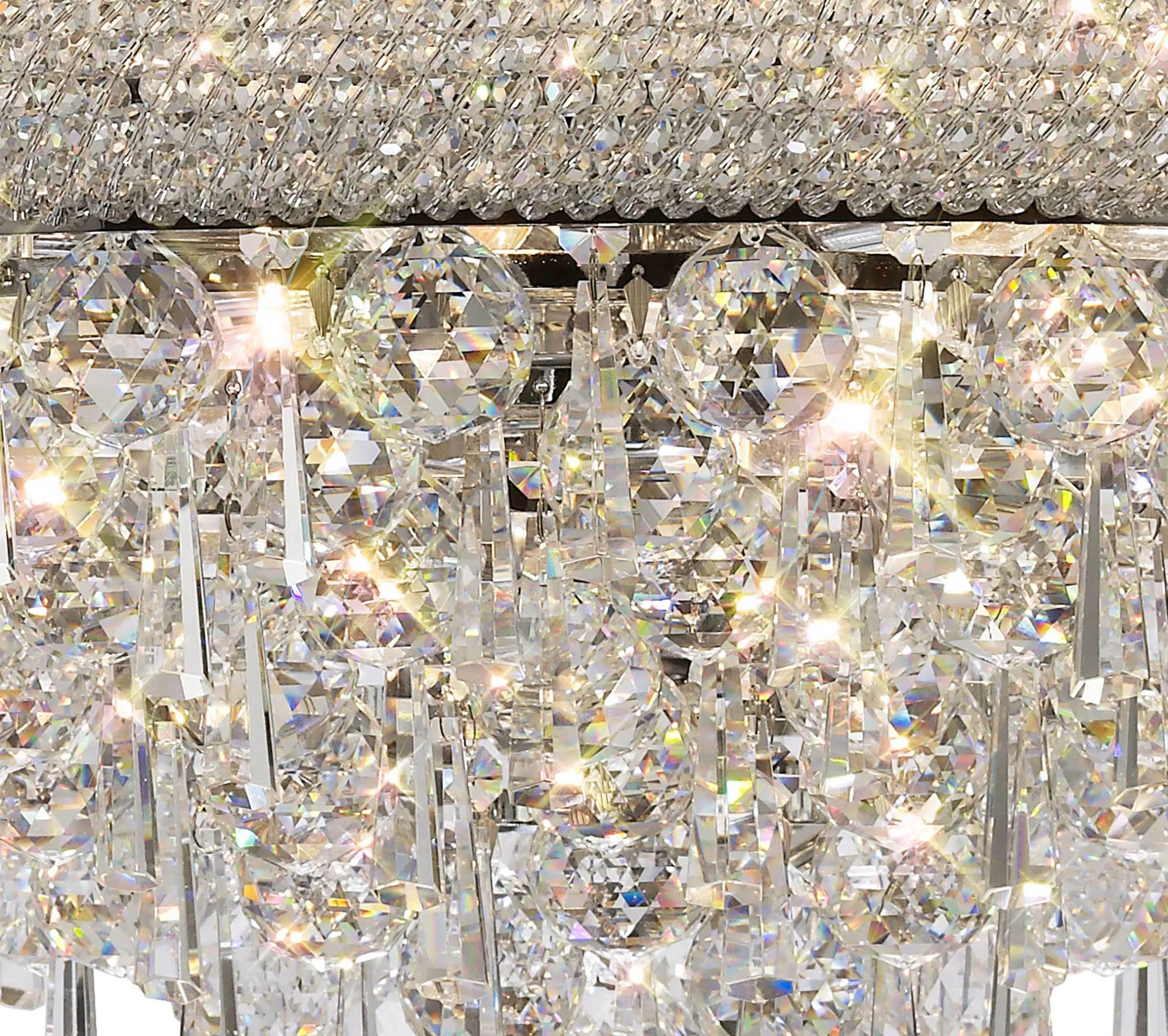 Alexandra Crystal Chandelier 18 Light (27kg) Polished Chrome IL31452  Diyas Alexandra Polished Chrome